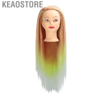 Keaostore Styling Hairdresser Head Cutting Gradient Orange Yellow Training for Teacher Beauty Salon