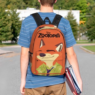 Zootopia กระเป๋าเป้สะพายหลัง กระเป๋านักเรียน กระเป๋าหนังสือ แล็ปท็อป น้ําหนักเบา 15 นิ้ว สําหรับผู้ชาย ผู้หญิง นักเรียน