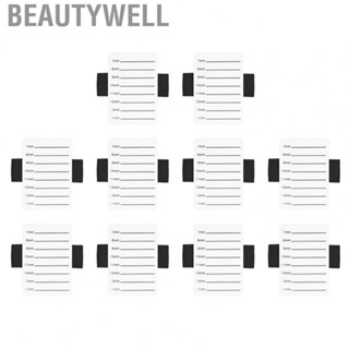 Beautywell 10pcs Lash Holder Eyelash Extension Hand Pallet Tray with Elastic Wrist Strap Lash Hand Holder 7 To 14mm