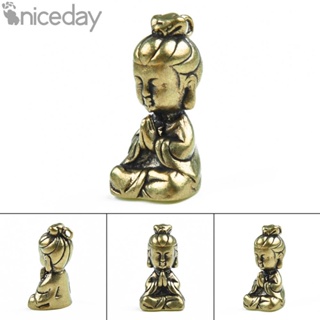 #NICEDAY-Buddha figurine Brass Miniature Statue Ornament Indoor Household Office