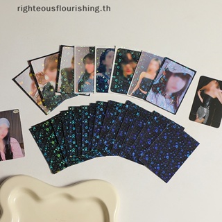 Righteousflourishs.th ใหม่ กระเป๋าฟิล์มป้องกัน ลายกลิตเตอร์ รูปดาว สําหรับใส่โฟโต้การ์ด การ์ดรูปภาพ ไอดอล 20 แผ่น ต่อแพ็ค