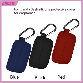 Ni เคสหูฟังบลูทูธ ซิลิโคน กันลื่น ลายกะโหลก สีแคนดี้ สําหรับ Skull Candy Sesh