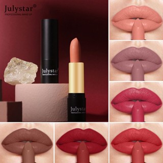 JULYSTAR ขายร้อนกันน้ำกำมะหยี่สีดำสีขาวลิปสติกเม็ดสีติดทนสีเขียวสีม่วงลิปสติกคริสต์มาสฮาโลวีนปาร์ตี้แต่งหน้าทาปาก