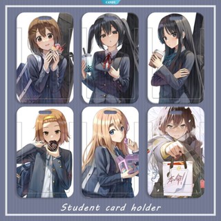 เคออน! พวงกุญแจ จี้การ์ตูนอนิเมะ Hirasawa Yui Akiyama Mio Access Control Campus Card พร้อมสายคล้อง สําหรับนักเรียน