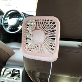 Iwo พัดลมตั้งโต๊ะ แบบเงียบ ขนาดเล็ก ชาร์จ USB สําหรับรถยนต์ Campi