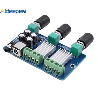 Aideepen XH-A355 บอร์ดขยายเสียงสเตอริโอดิจิทัล 2.1 Ch 2*15W+30W