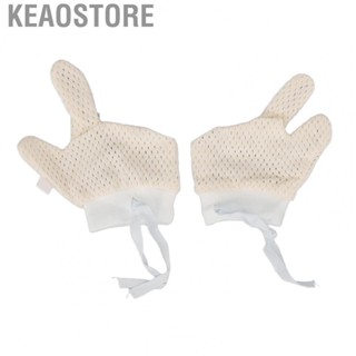 Keaostore Baby Mittens Mesh Hand  With Drawstring Scratch Free Unisex For Infants Ne