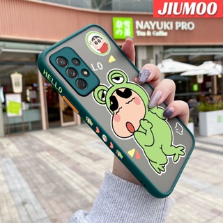 เคสมือถือ แบบใส ลายการ์ตูนชินจัง ขอบสี่เหลี่ยม กันกระแทก สําหรับ Samsung galaxy A72 4G A72 5G