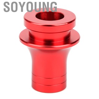 Soyoung Shift Knob Boot Retainer Aluminum Alloy Material Red Car Gear Nut Adapter M12 x 1.25 Thread Fit for Subaru