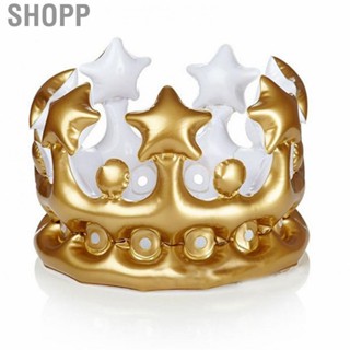 Shopp Inflatable Crown  Reusable Cosplay Portable Stylish Decoration for Performance