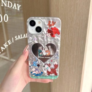 เคสโทรศัพท์มือถือกระจก กันลื่น ลายหัวใจ สําหรับ iPhone 14Pro Max 14Pro 14 13 Pro 13Pro Max 12 Pro Max 12 Pro 12 11