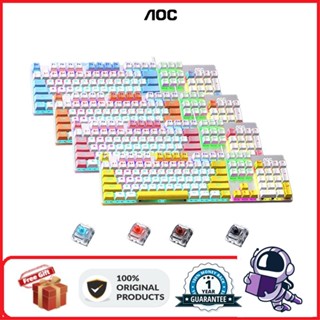 Aoc GK410 คีย์บอร์ดเมคคานิคอล แบบมีสาย 104 คีย์