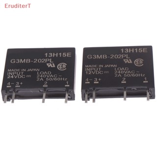 [EruditerT] ใหม่ โมดูลรีเลย์โซลิดสเตท 12V 24V G3MB-202P DC-AC PCB SSR 1 2 ชิ้น [ใหม่]