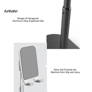 Turbobo ขาตั้งโทรศัพท์มือถือ แท็บเล็ต อลูมิเนียมอัลลอยด์ แบบสากล