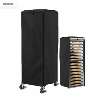 【DREAMLIFE】420D Water and Dust Resistant Bun Rack Cover for Commercial Bun Pan Bakery Rack