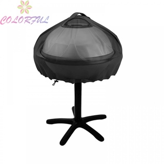 【COLORFUL】Protection Cover 210D/420D Black D19.5*H18inch For Electric Grill Cover