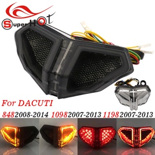 ไฟเลี้ยว LED อุปกรณ์เสริม สําหรับรถจักรยานยนต์ Ducati 848 EVO 1098 1198 2008 2009 2010-2012 2013