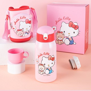 Hello KITTY/HELLO KITTY กระติกน้ําร้อน 316 เกรดอาหาร กันกระแทก สําหรับเด็กนักเรียนประถม