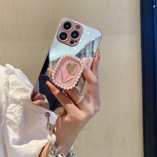 เคสป้องกันโทรศัพท์มือถือกระจก ขอบโลหะ พร้อมตัวยึดวาง สําหรับ Apple Iphone IP13 13Pro IP 13 Pro Max IP14 14Pro IP 14 Plus IP 14 Pro Max