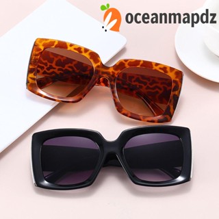 OCEANMAPDZ แว่นตากันแดด ทรงสี่เหลี่ยม ป้องกันรังสี สไตล์เกาหลี เรโทร สําหรับผู้หญิง และผู้ชาย