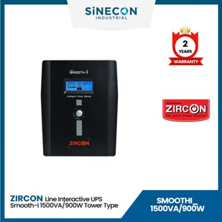 ZIRCON เครื่องสำรองไฟฟ้า Line Interactive UPS/ Smooth-i/ 1500VA/900W/ Digital Display (Tower type)