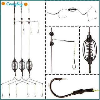 Cr กรงเหยื่อตกปลาประดิษฐ์ แบบกลวง 15-40 กรัม อุปกรณ์เสริม สําหรับทะเลสาบ แม่น้ํา 3 ชิ้น