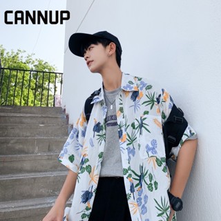 CANNUP เสื้อ เสื้อลายดอก เสื้อฮาวาย ส่ได้ทั้งชาย-หญิง ใส่สบายๆ เสื้อสงกรานต์ C26A03D