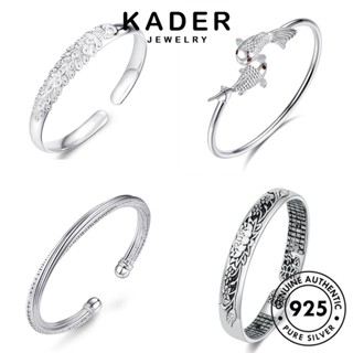 Kader Jewelry สร้อยข้อมือเงิน 925 ประดับเพชรโมอิส เรียบง่าย ของแท้ สําหรับผู้หญิง M057