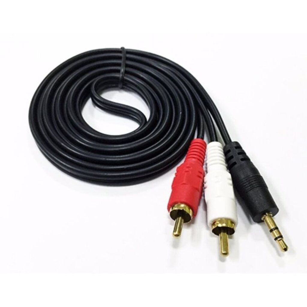 สาย AUX 3.5mm To RCA สาย AUDIO 1 ออก 3 Cable 1.5/3/5/10/15/20 เมตร ประกัน 1 ปี