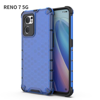 Czm เคสกันกระแทก OPPO RENO 7 / RENO 7 Pro เคสแข็ง ซิลิโคน ขอบนิ่ม TPU