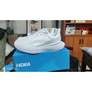 ใหม่ HOKA ONE ONE Carbon X2 รองเท้ากีฬา รองเท้าวิ่ง ดูดซับแรงกระแทก สีขาว 7B3A 2023