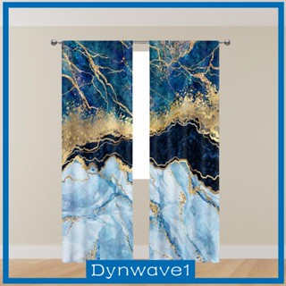 [Dynwave1] ผ้าม่านโพลีเอสเตอร์ หรูหรา สําหรับตกแต่งหน้าต่าง ห้องนั่งเล่น โรงแรม ห้องน้ํา 2 ชิ้น