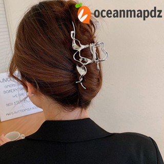 OCEANMAPDZ กิ๊บติดผมหางม้า ทรงไม่สมมาตร แฟชั่นเรียบง่าย สําหรับผู้หญิง