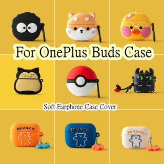 พร้อมส่ง!  เคสหูฟัง แบบนิ่ม ลายการ์ตูน สําหรับ OnePlus Buds