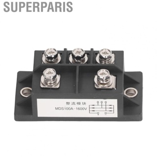 Superparis Bridge Rectifier  4mA Forward Reverse Leakage Current Power Diode Module 3 Phase Insulation Voltage 2500V AC 100A for Workshop
