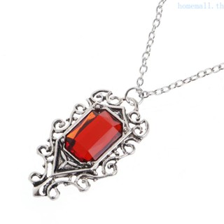Ho Isabelle Lightwood s Ruby สร้อยคอ จี้เครื่องดนตรีมอร์ตาล เมืองแห่งกระดูก