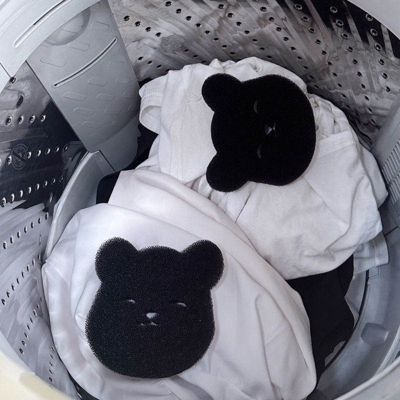 [ Featured ] แผ่นซักผ้า เมจิก / แผ่นติดขนสัตว์เลี้ยง รูปหมี / เครื่องมือทําความสะอาดเสื้อผ้า ป้องกันการผูกปม / ลูกบอลกําจัดคราบเศษซาก เป็นมิตรกับสิ่งแวดล้อม - รูปที่ 2