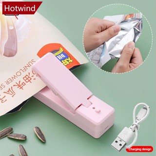 Hotwind เครื่องซีลถุงพลาสติก แบบพกพา ชาร์จ USB 2 In 1 สําหรับถนอมอาหาร K3O2