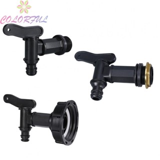 【COLORFUL】Barrel Adapter Black Inner Diameter 20mm PP-B With Switch Hose Connector