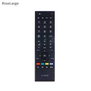 [RiseLarge] ใหม่ รีโมตคอนโทรล CT-90336 ABS ทนทาน กันตก สําหรับ TOSHIBA 3D SMART TV