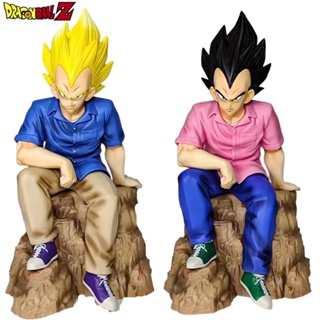 โมเดลฟิกเกอร์ PVC รูปปั้นอนิเมะ Dragon Ball Z Vegeta ขนาด 22 ซม. สําหรับตกแต่งโต๊ะ เก็บสะสม