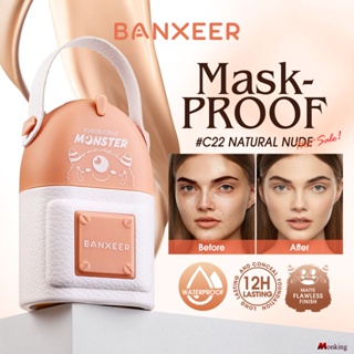 Banxeer Velvet Holding Makeup Repair Capacity Liquid Foundation Oil Control Bb Cream Moisturizing Concealer Isolation Cream 30ml (monkingstore_th)