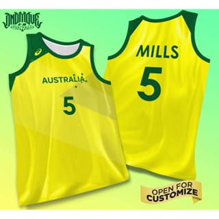 เสื้อกีฬาแขนสั้น ลายทีม AUSTRALIA OLYMPIC Light