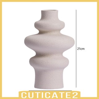 [Cuticate2] แจกันดอกไม้เซรามิค ทรงเรขาคณิต สําหรับคาเฟ่