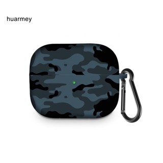 Huarmey กล่องเก็บหูฟังบลูทูธ พร้อมคาราบิเนอร์ สําหรับ Air-Pods Pro