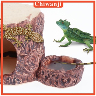 [Chiwanji] บ้านหนูแฮมสเตอร์ เซรามิค ขนาดเล็ก ซ่อนรัง พร้อมอ่างน้ํา สําหรับตกแต่ง