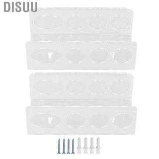 Disuu 2pcs Wall Mounted  Rack Acrylic Toothpaste Holder Stand Home