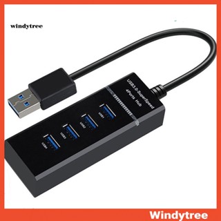 [W&amp;T] อะแดปเตอร์ฮับซิงค์ข้อมูล USB 30 ความเร็วสูง 4 พอร์ต แบบพกพา สําหรับคอมพิวเตอร์ แล็ปท็อป