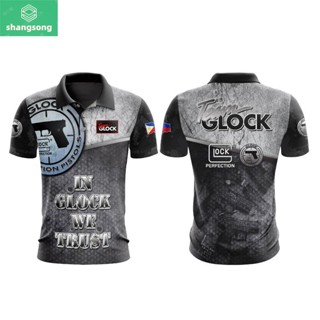 เสื้อโปโล Glock แบบเต็มตัว shangsong