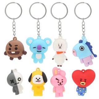 LINE FRIENDS พวงกุญแจ จี้ตุ๊กตาอนิเมะ Bt21 Minini Kawaii Chimmy Shooky Tata สําหรับตกแต่งกระเป๋า